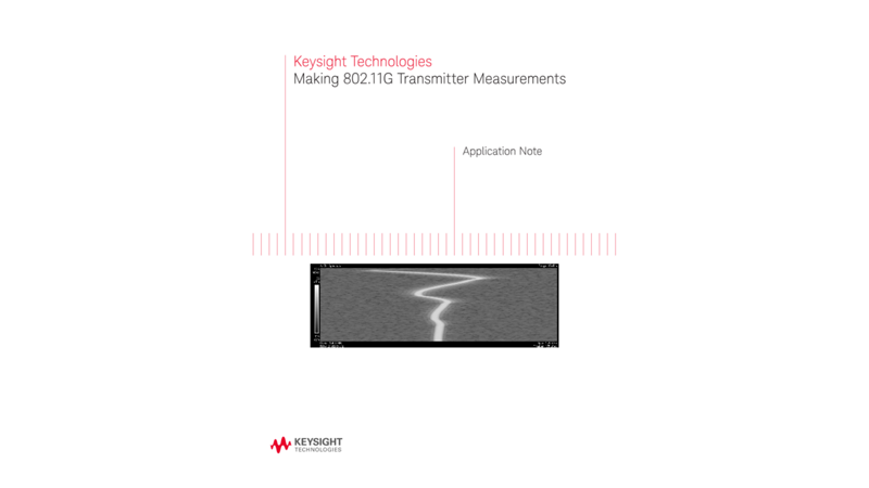 Making 802.11G Transmitter Measurements
